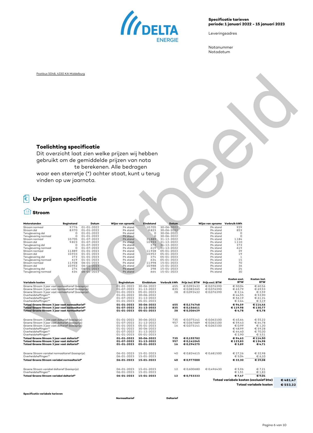 Jaarlijkse factuur afbeelding 5